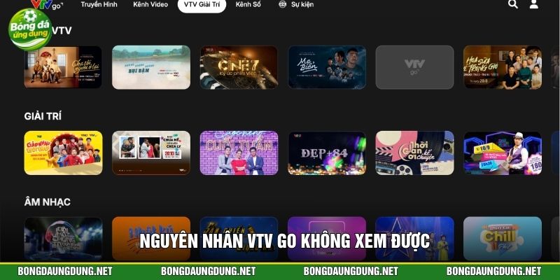 Nguyên nhân VTV Go không xem được